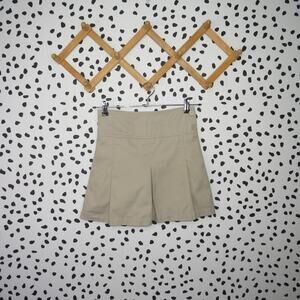 George Khaki Pleated School Uniform Girls Chino Skort